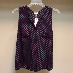 Joie tank, navy & pink